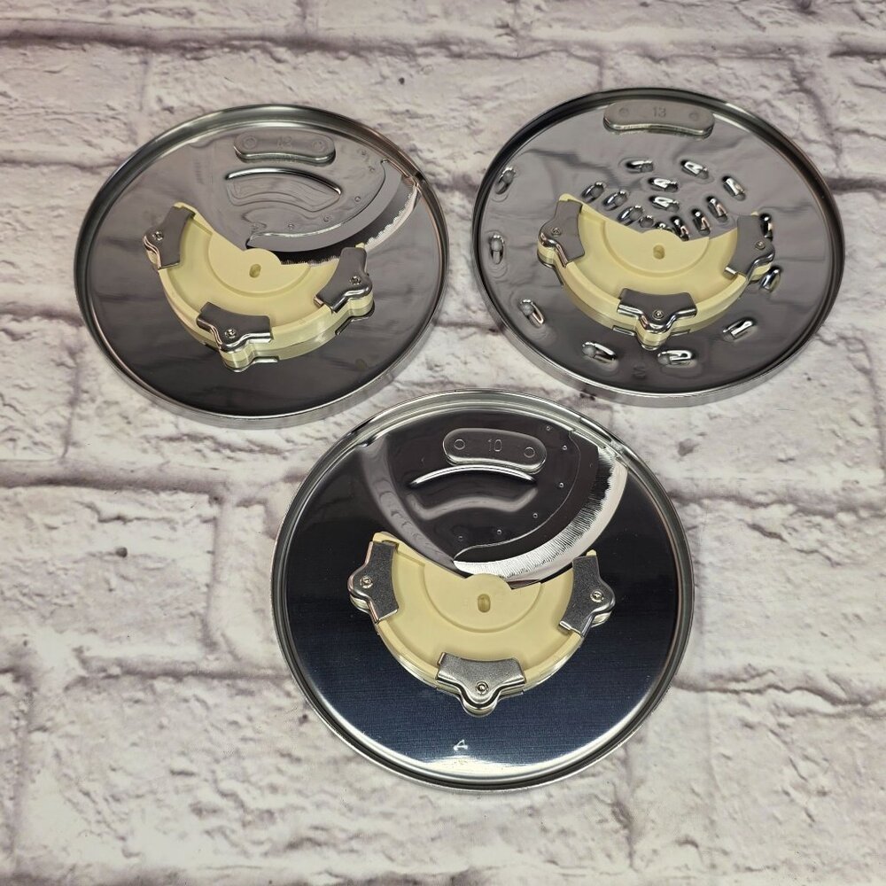 Cuisinart Food Processor Replacement 3 Blades Lot DLC-837/842/844 Shredding & Sl - Picture 2 of 6